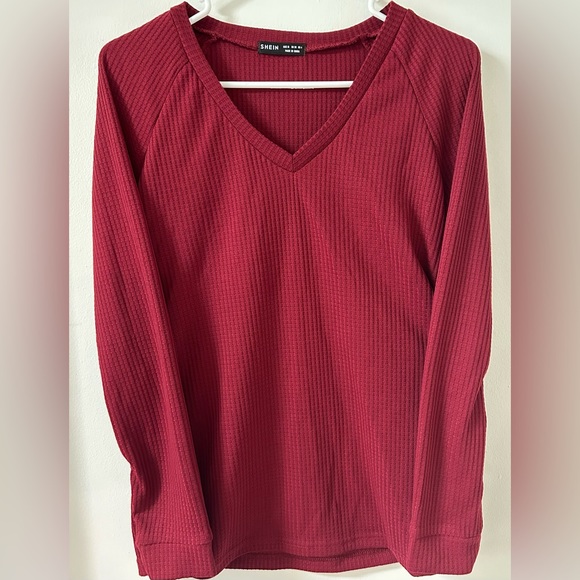 SHEIN Solid Raglan Sleeve Tee Size 6 - Picture 4 of 6